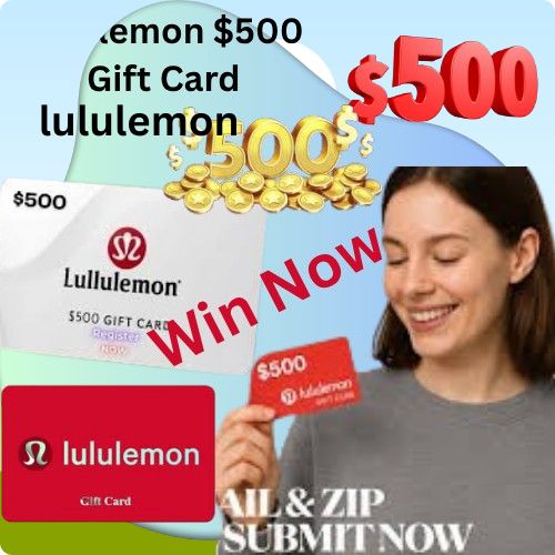 lululemon $500 gift card